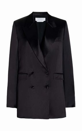 Elmore Blazer in Black Silk Chic Tailoring