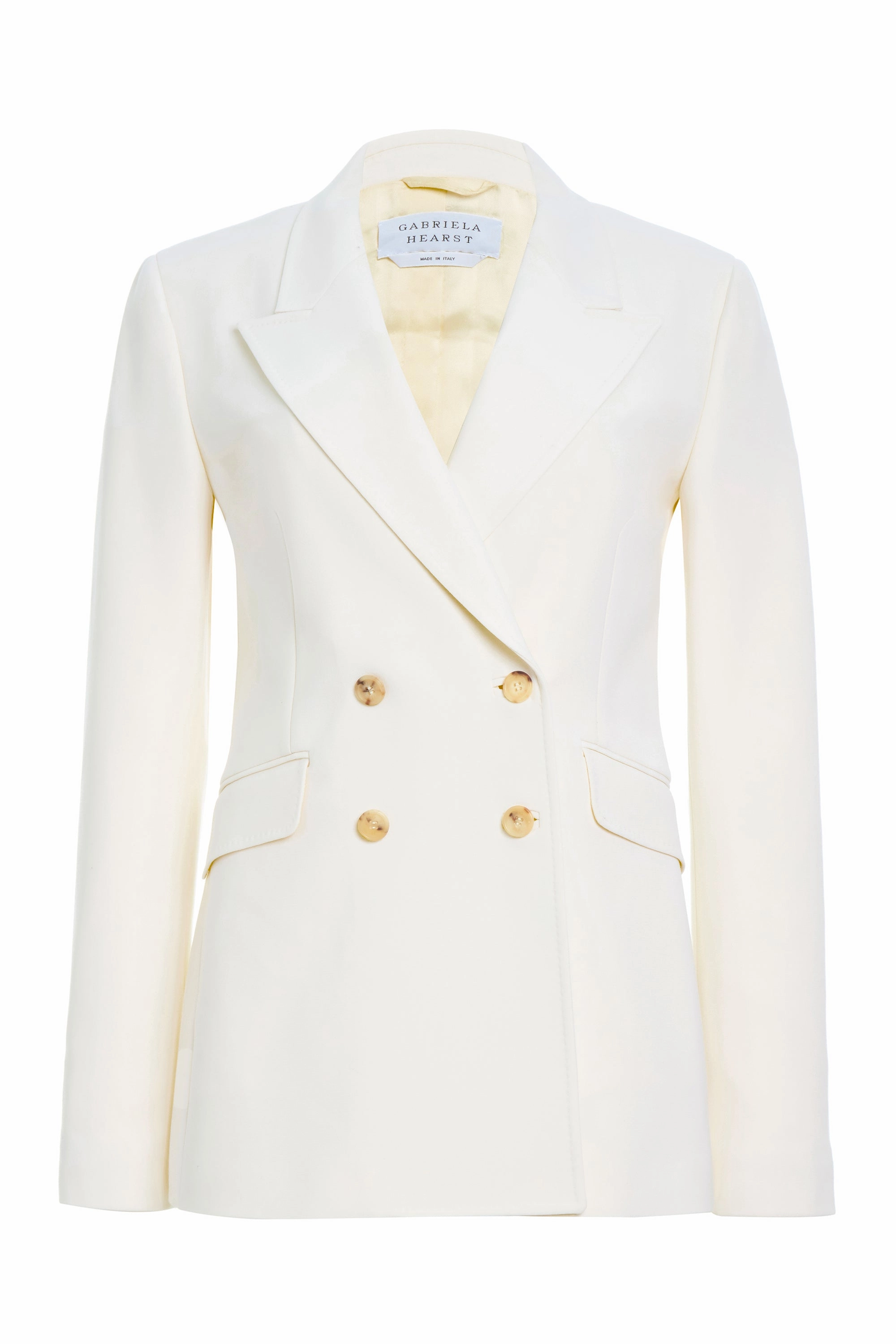 Modern Business Angela Blazer in Ivory Sportswear Wool