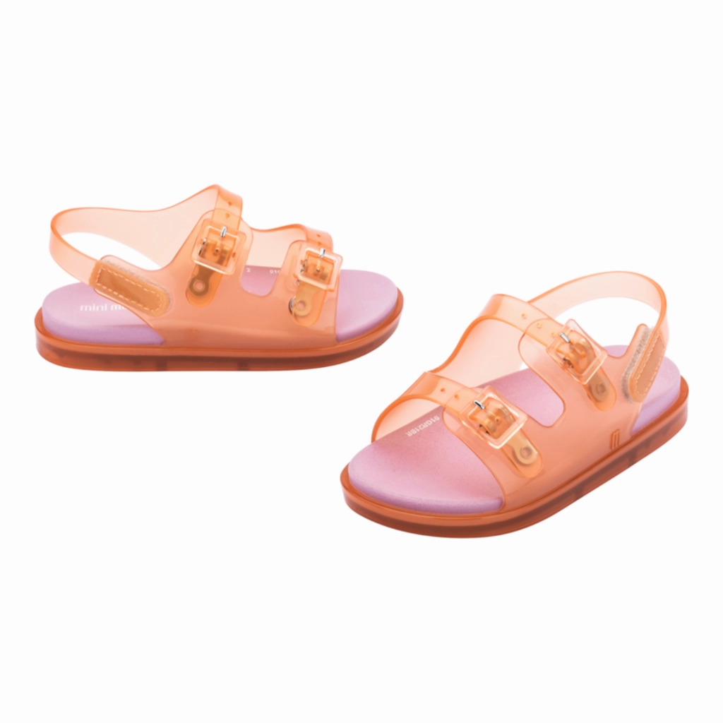 Orange & Pink Sandal Poolside Look Enhanced Lateral Stability
