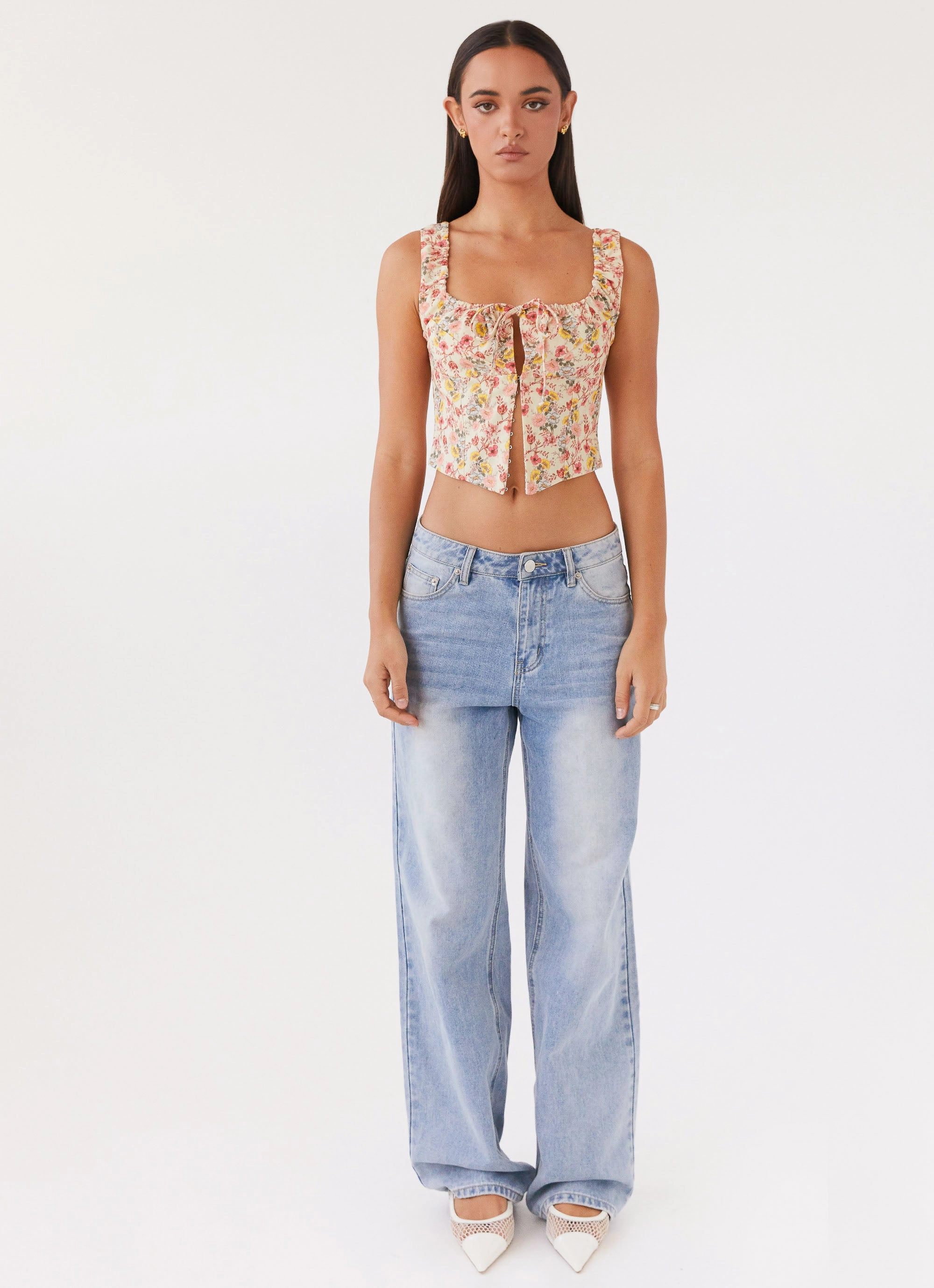 Take Me Away Corset Top - Garden Party Active Swim Swim Apparel