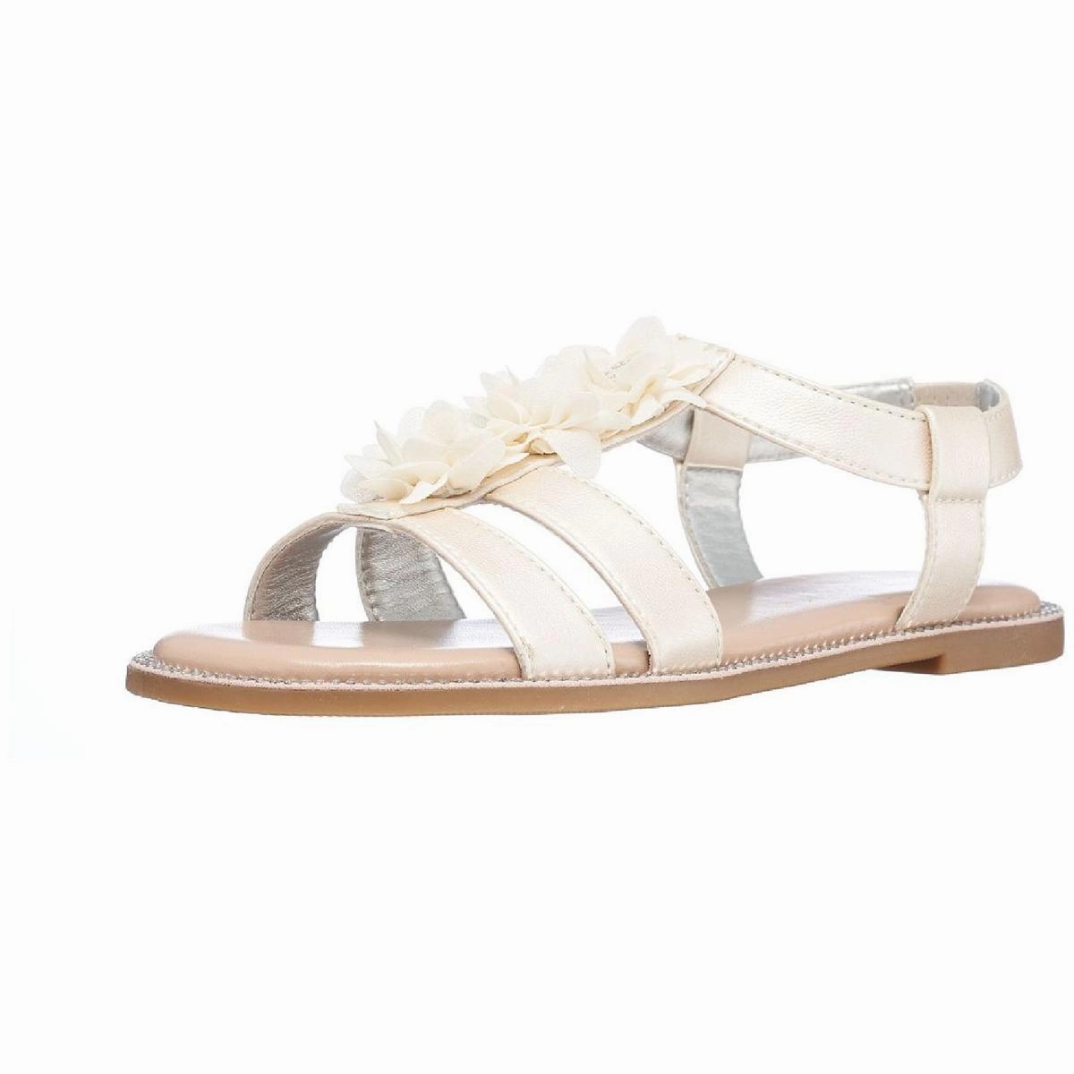 Brianne Fiore Girls Faux Leather Embellished Gladiator Sandals Stylish Sandals