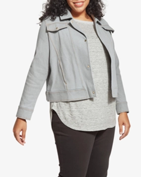 Tasha Denim Jacket | Light Grey Travel Day