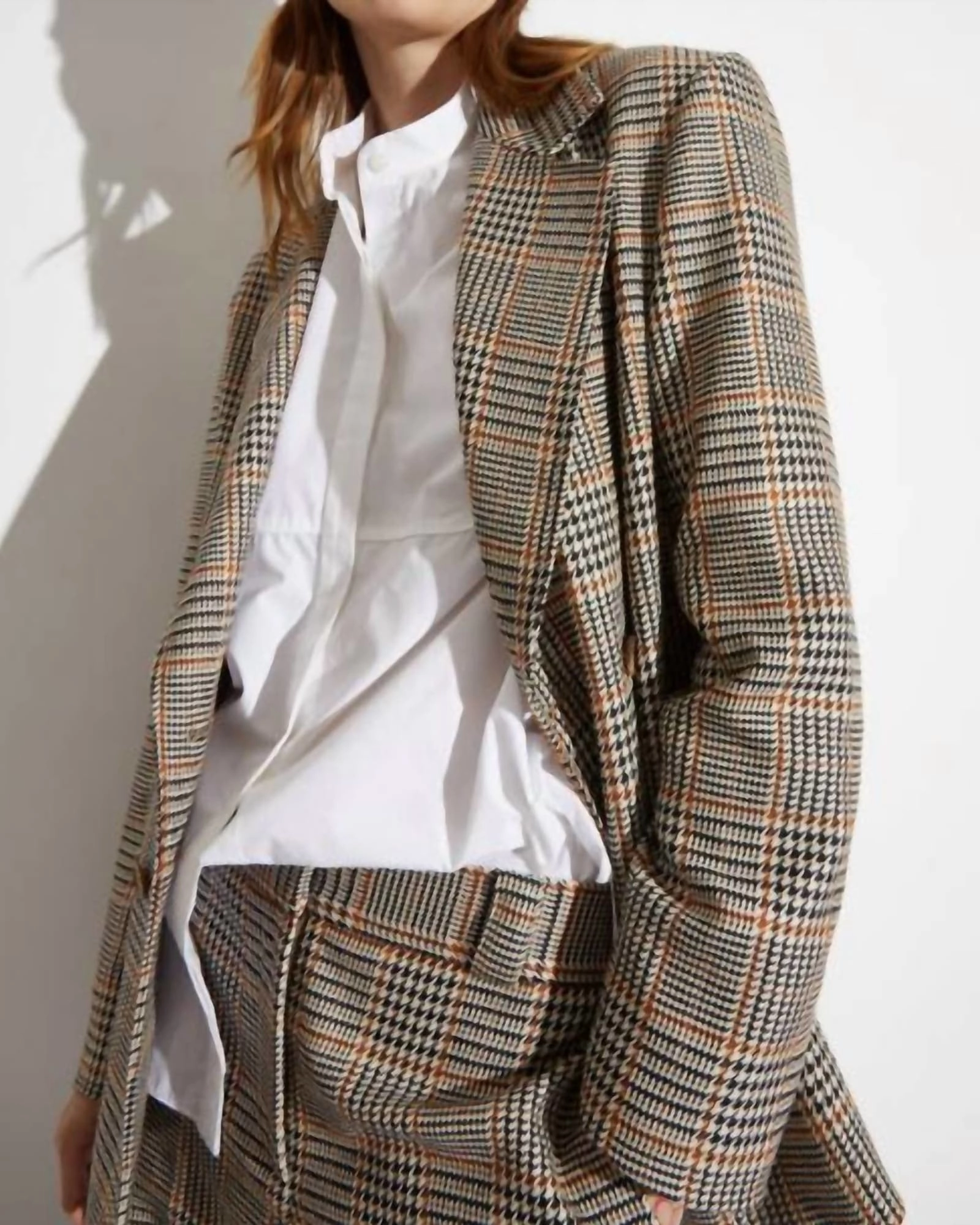 Taylor Oversized Blazer in Houndstooth Plaid | Houndstooth Plaid Waterproof gear