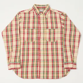 Warehouse & Co 3104 Plaid Flannel Shirt - Red Double Stitched Hems