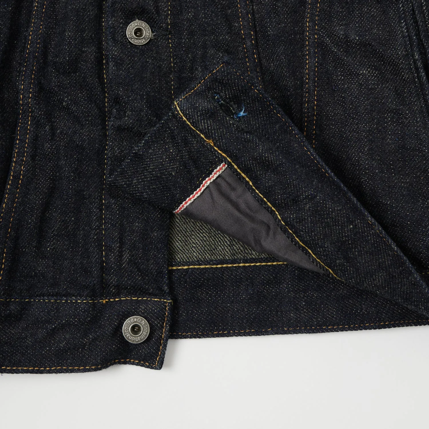 Shock Absorbent Padding Stretch Weave Fabric ONI Denim 02527P 20th Anniversary Blue Cast Type III Denim Jacket - Rinsed