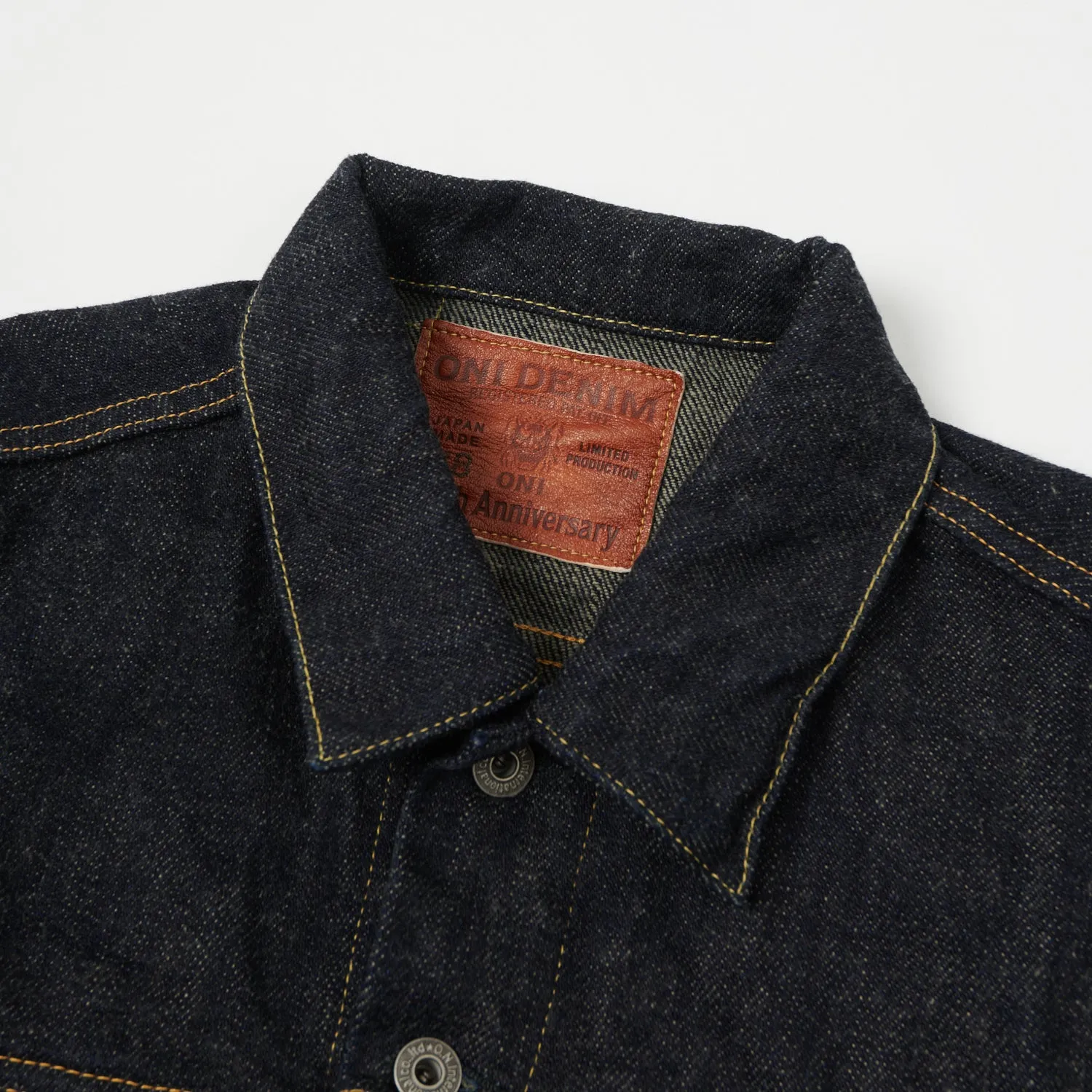 ONI Denim 02527P 20th Anniversary Blue Cast Type III Denim Jacket - Rinsed Stretch Comfort Fit