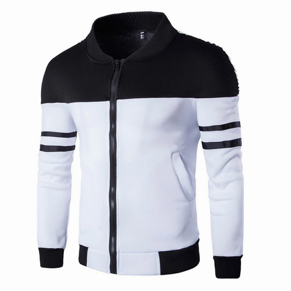 Flexible Hem Skill West Louis? Sportswear Patchwork Baseball Jacket