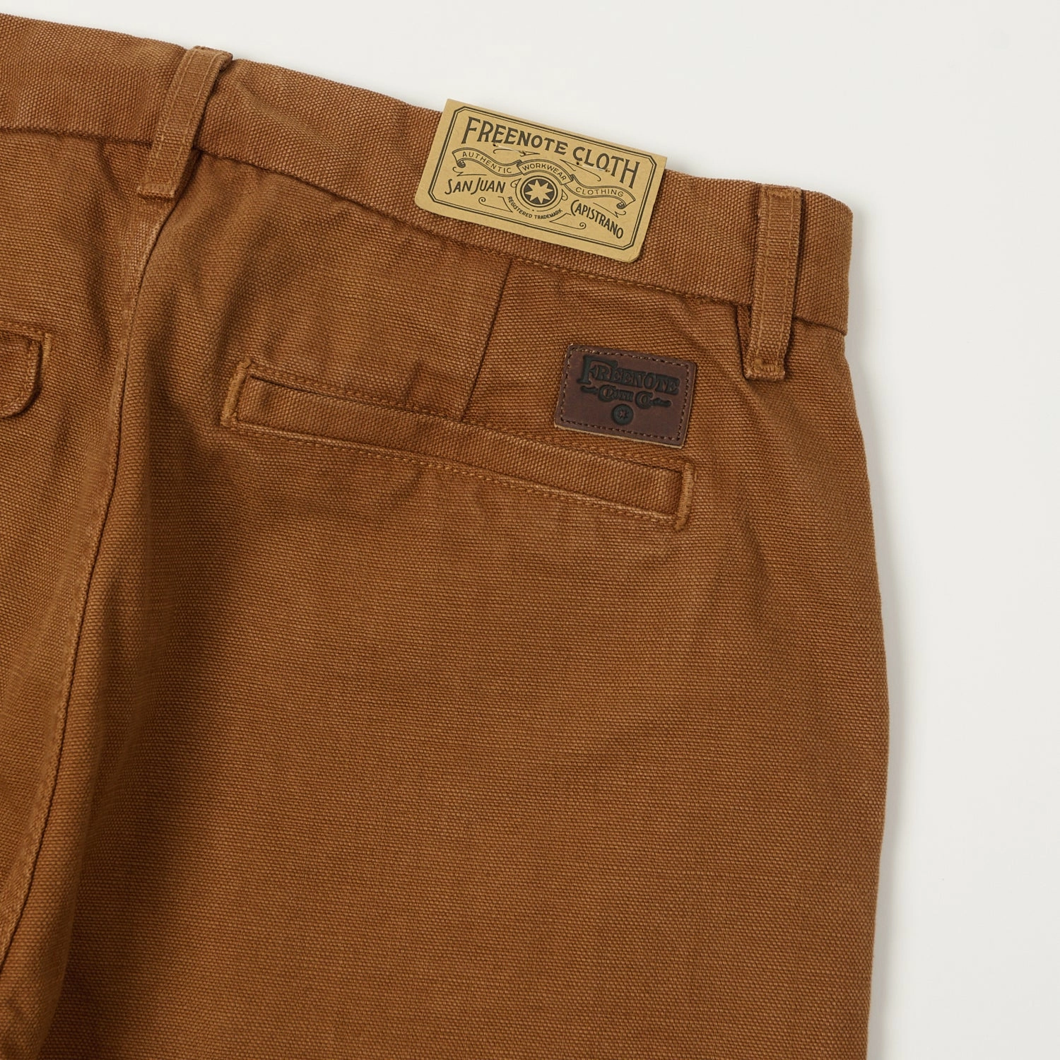 Freenote Cloth Heavyweight 14oz Slub Workers Chino - Rust Breathable Material Travel Friendly