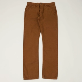 ThermalRegulation Snag Resistant Fabric Freenote Cloth Heavyweight 14oz Slub Workers Chino - Rust