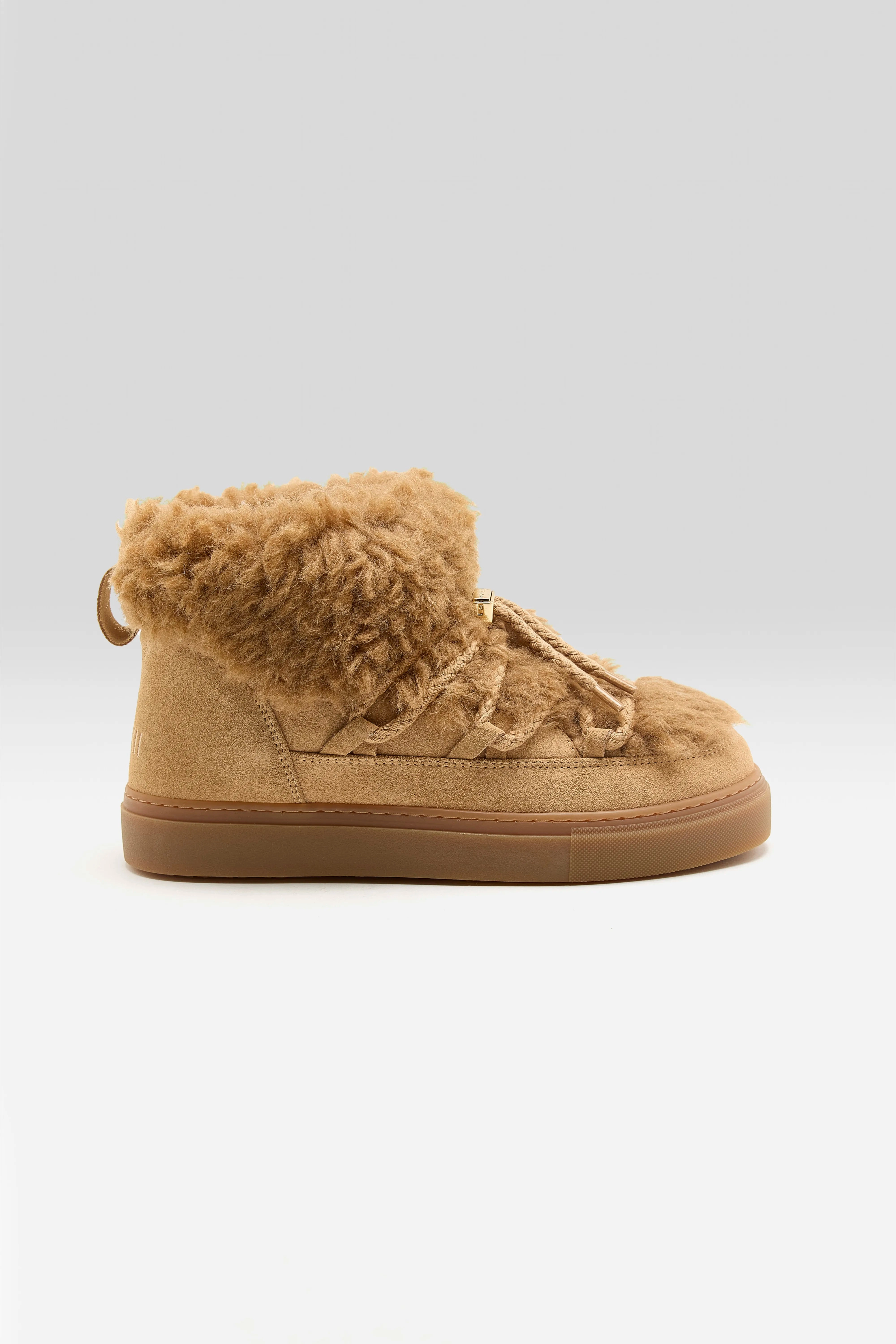 Teddy Low Boots (252 / W / BEIGE) Flexible Midsole Construction Winter Scene