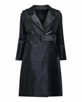 The Dylan Trench Coat | Black Insulated Core Urban Style