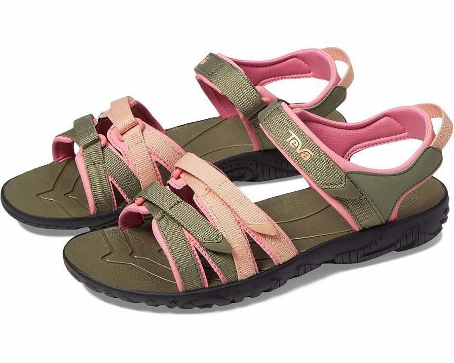 Teva Tirra 1019395 Big Kids Burnt Olive Quick-Dry Hiking Sandals JOBB234 Impact Diffusion