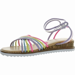TFantasy Girls Stretch Stripe Ankle Strap Flex Technology