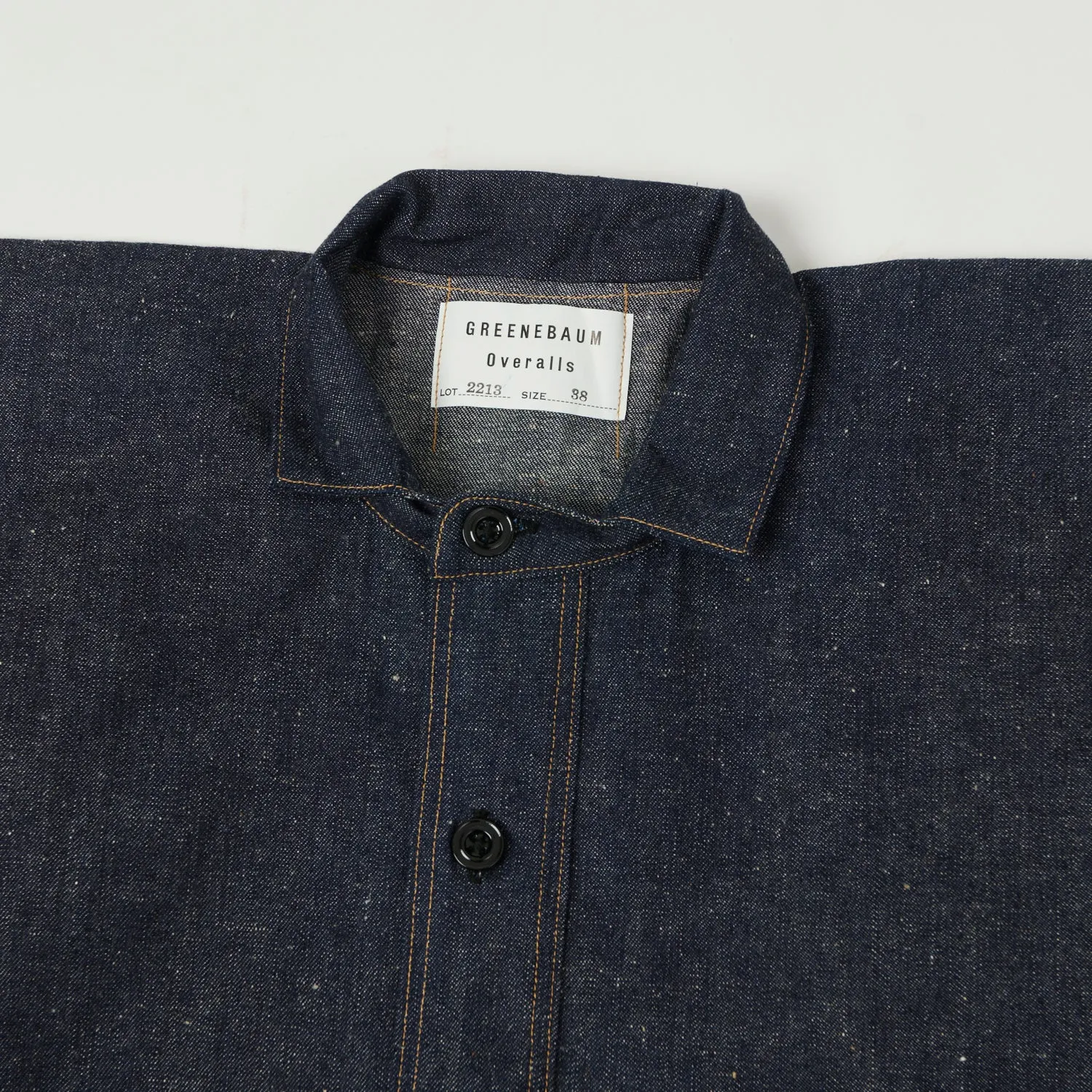 Warehouse & Co 2213 'Greenebaum' 1880s Heavy Leather Bound Jacket - Indigo Denim One Color