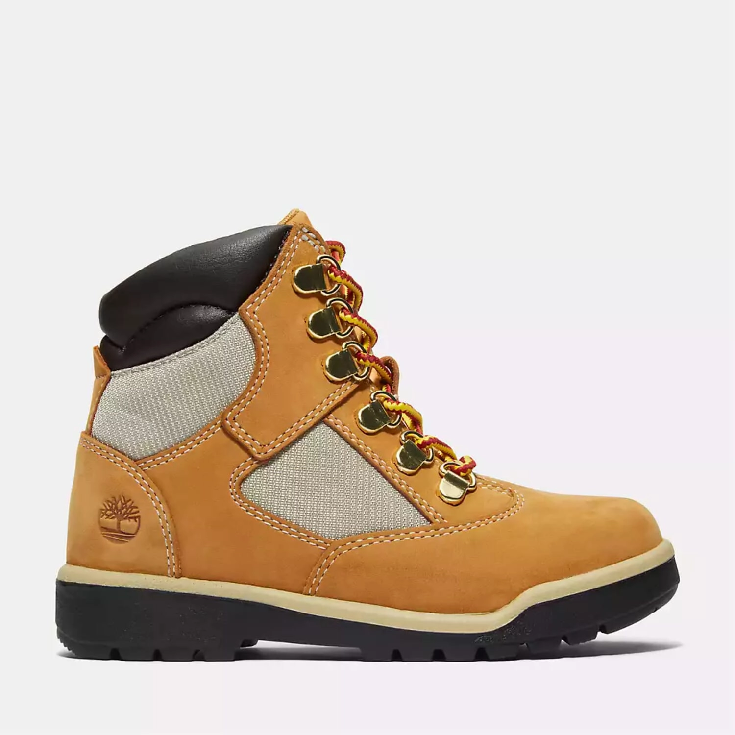 High-End Craftsmanship Timberland 6 Inch Field Boot Wheat Nubuck  TB-044993-231 Grade-School