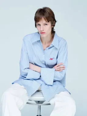 Deconstructed Striped Shirt Linen blend High Street Fashion