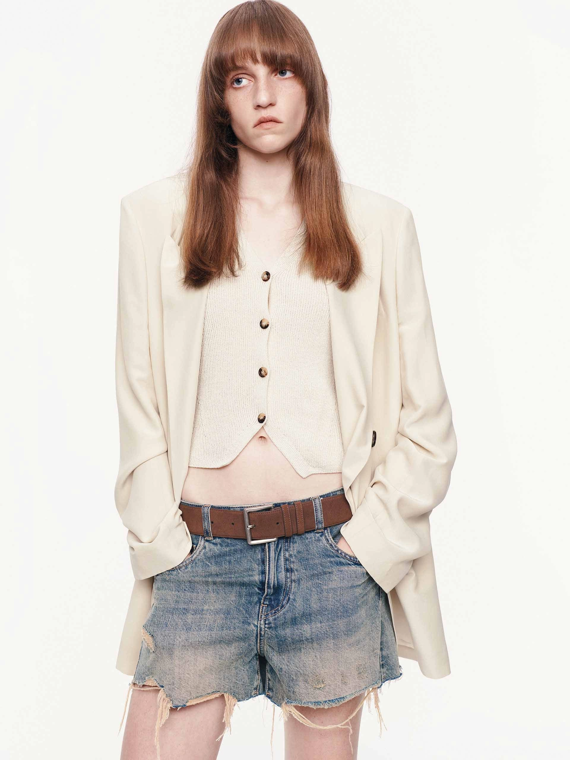 Tailored for Success Double Breasted Structured Blazer