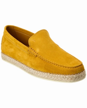 TOD??s Suede Espadrille Holiday Mood Embroidered