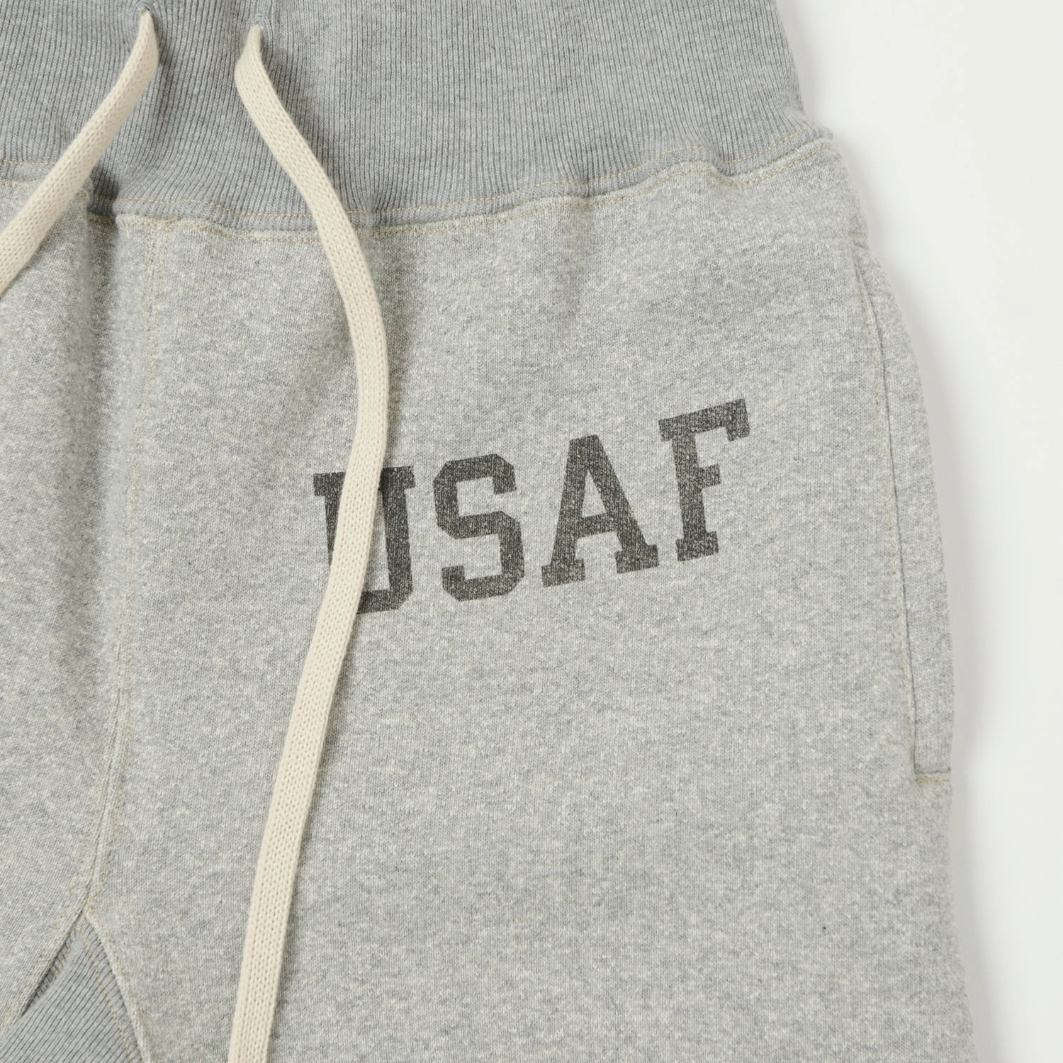 TOYS McCOY 'USAF' Heavyweight Sweatpants - Heather Grey Flex Leggings Capri