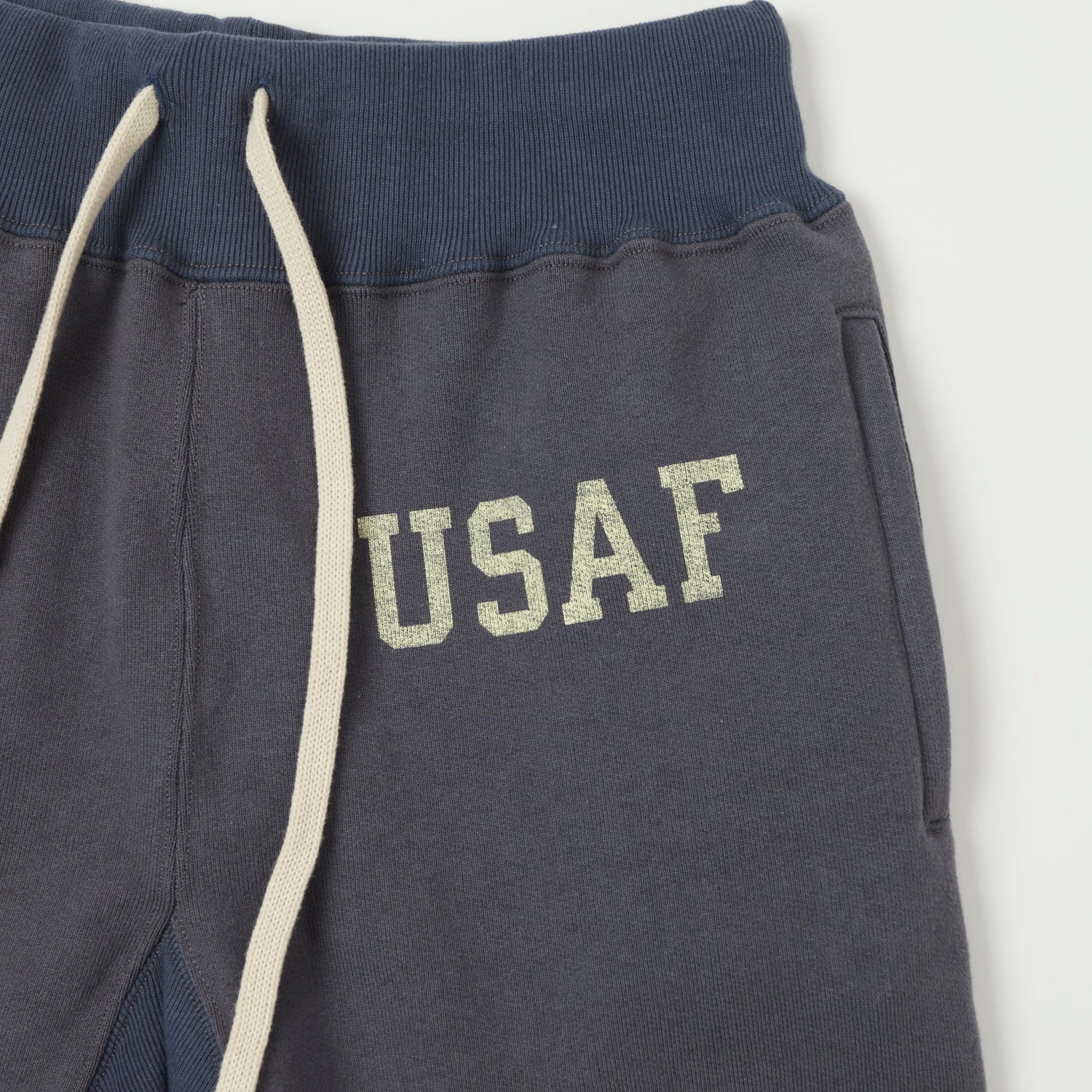 TOYS McCOY 'USAF' Heavyweight Sweatpants - Navy Grey Active Comfort Design Breathable Upper Fit
