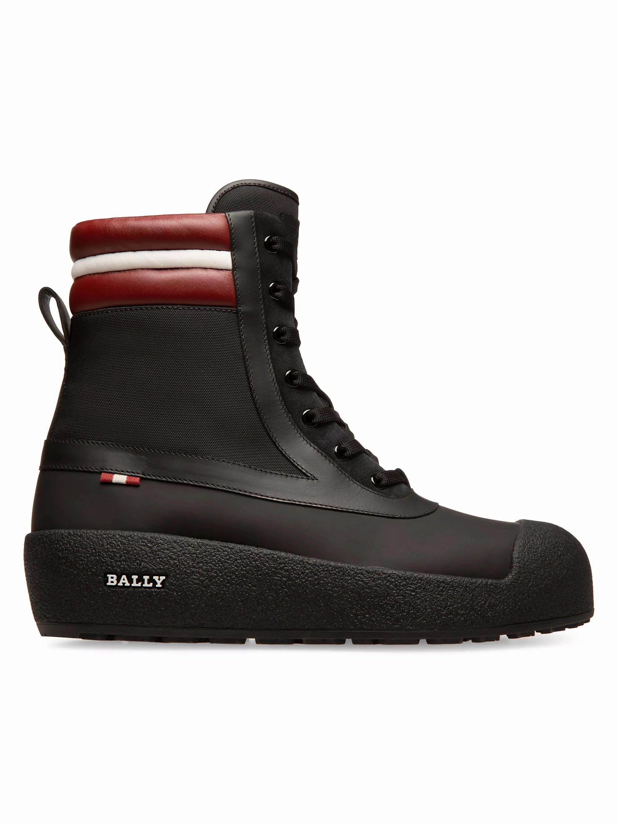 Bally Croker 6239721 Men's Black Calf Leather Shirling-Lined Boots Comfy Outdoor