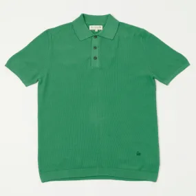 Comfy Look Lightweight Design Merz b. Schwanen 'Good Basics' Plant Based Pique Polo Shirt - Grass