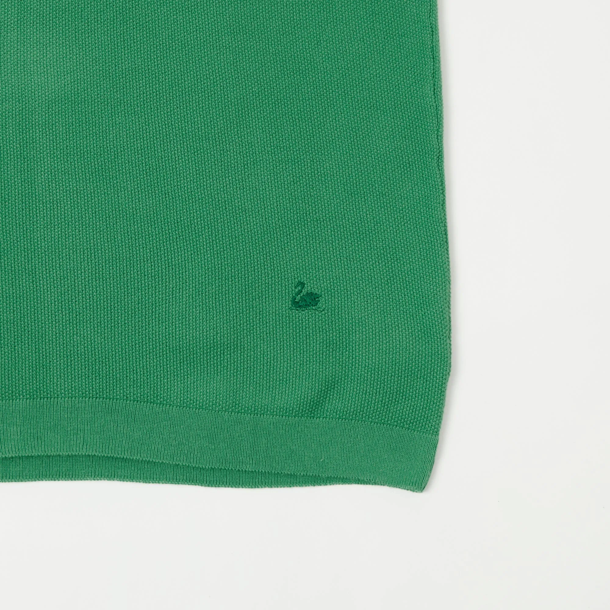 Sporty Layers Sun Protection UPF 50 Merz b. Schwanen 'Good Basics' Plant Based Pique Polo Shirt - Grass