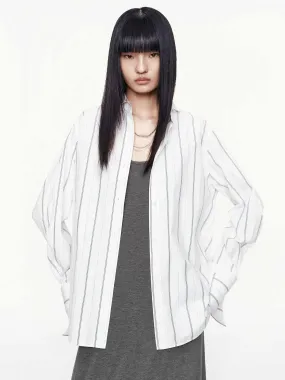 Anniversary Celebration Printed design Pinstripe Pure Cotton Shirt