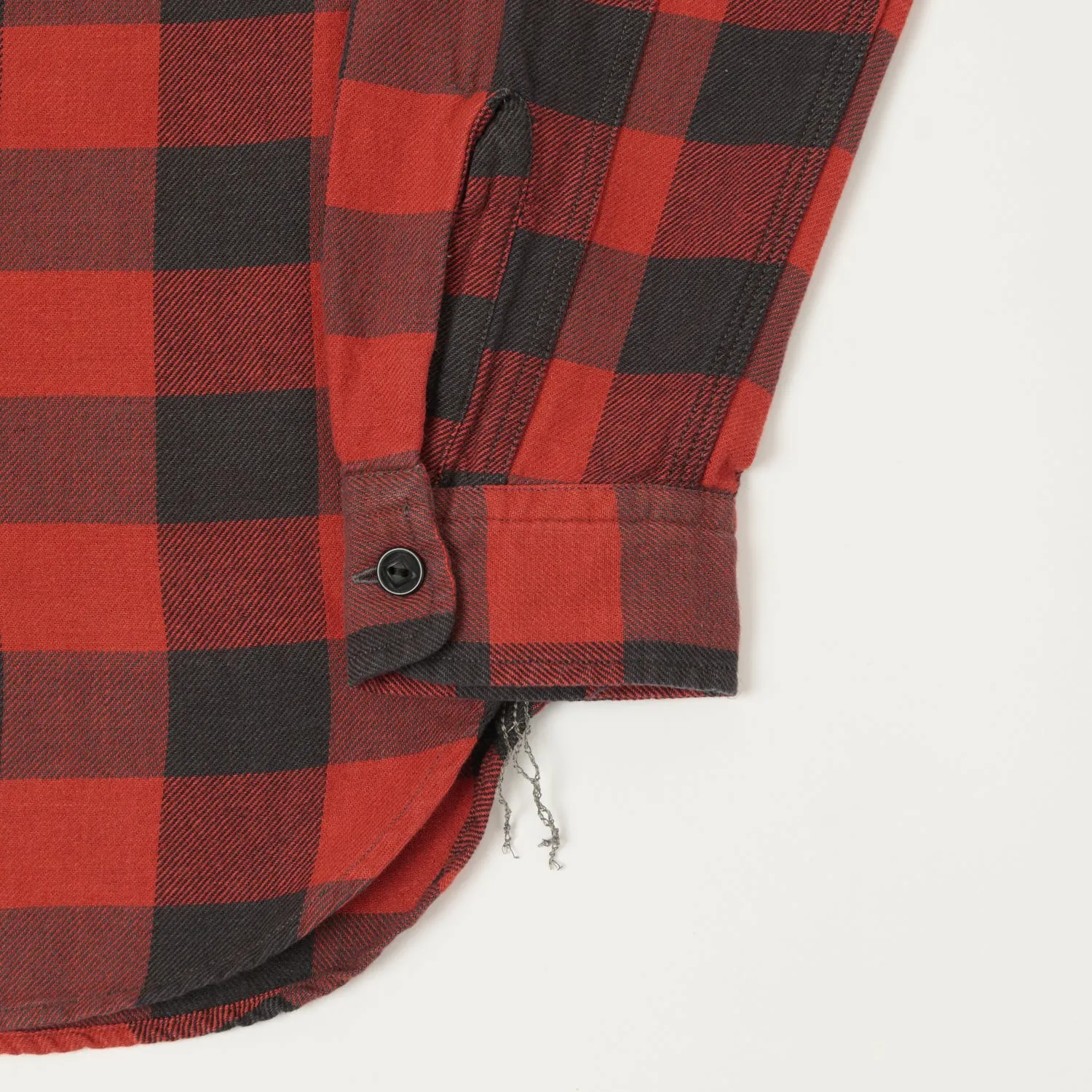 Long Sleeve networking event RRL Plaid Twill Workshirt - Red/Black
