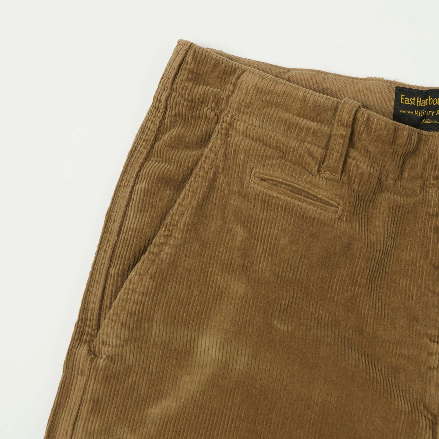 Ultra Soft Inner Layer Belt loops East Harbour Surplus 'Axel 101' Corduroy Trouser - Wood