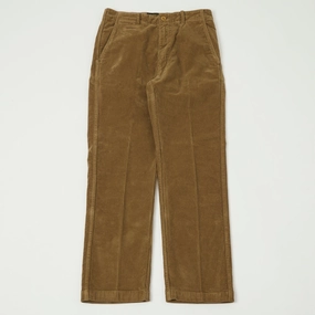 Non Irritating Seams Fashionable Cut East Harbour Surplus 'Axel 101' Corduroy Trouser - Wood