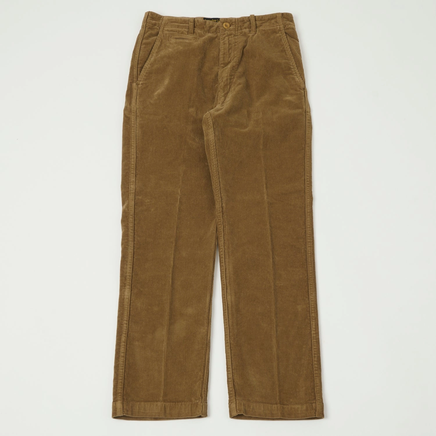Non Irritating Seams Fashionable Cut East Harbour Surplus 'Axel 101' Corduroy Trouser - Wood