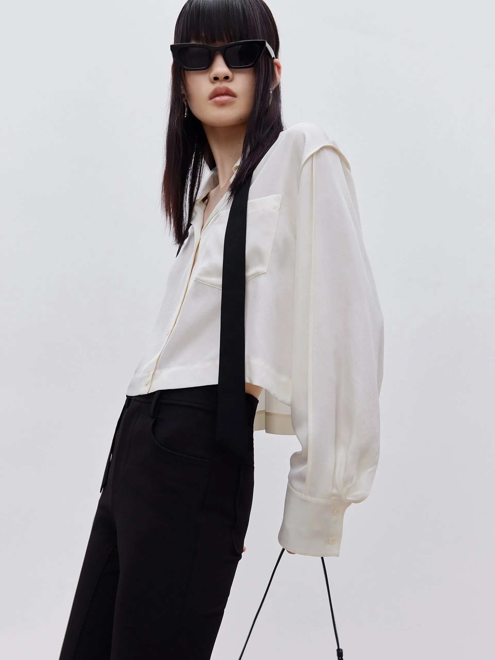 Holiday Style Classic Comfort Triacetate Shirt With Tie