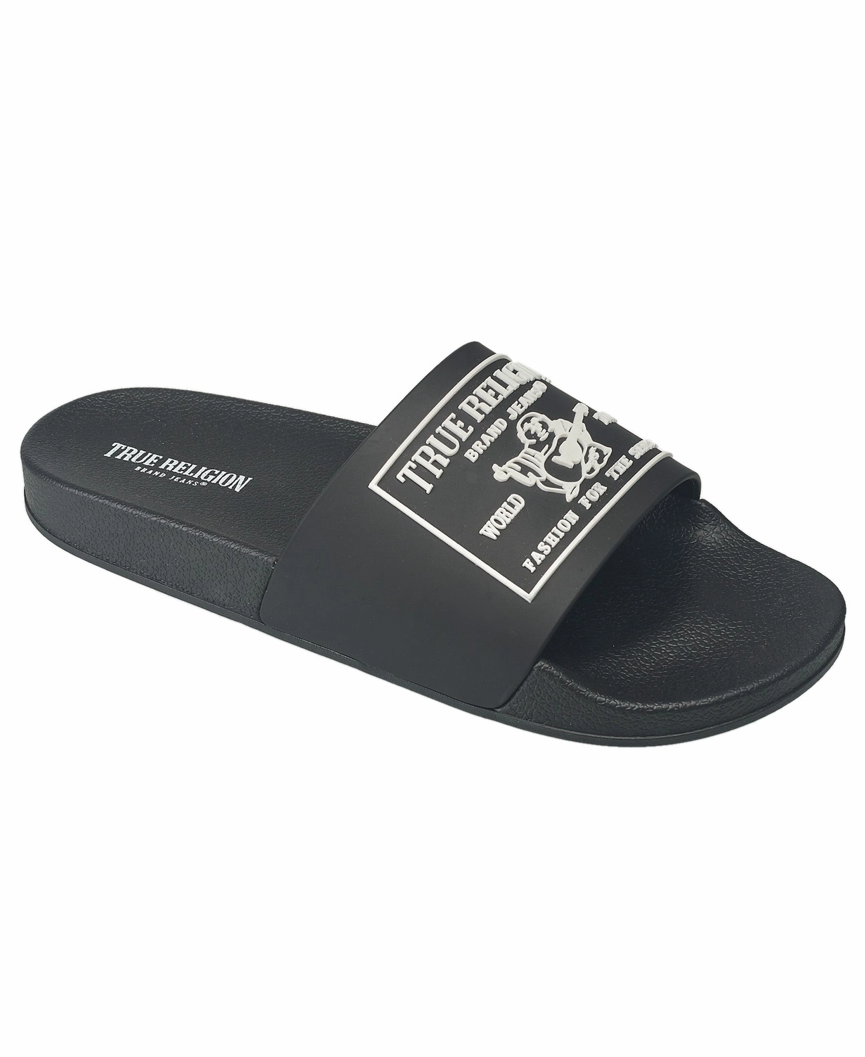 True Religion Men's Kendrick Slides Thermoplastic Outsole EnergyReturn