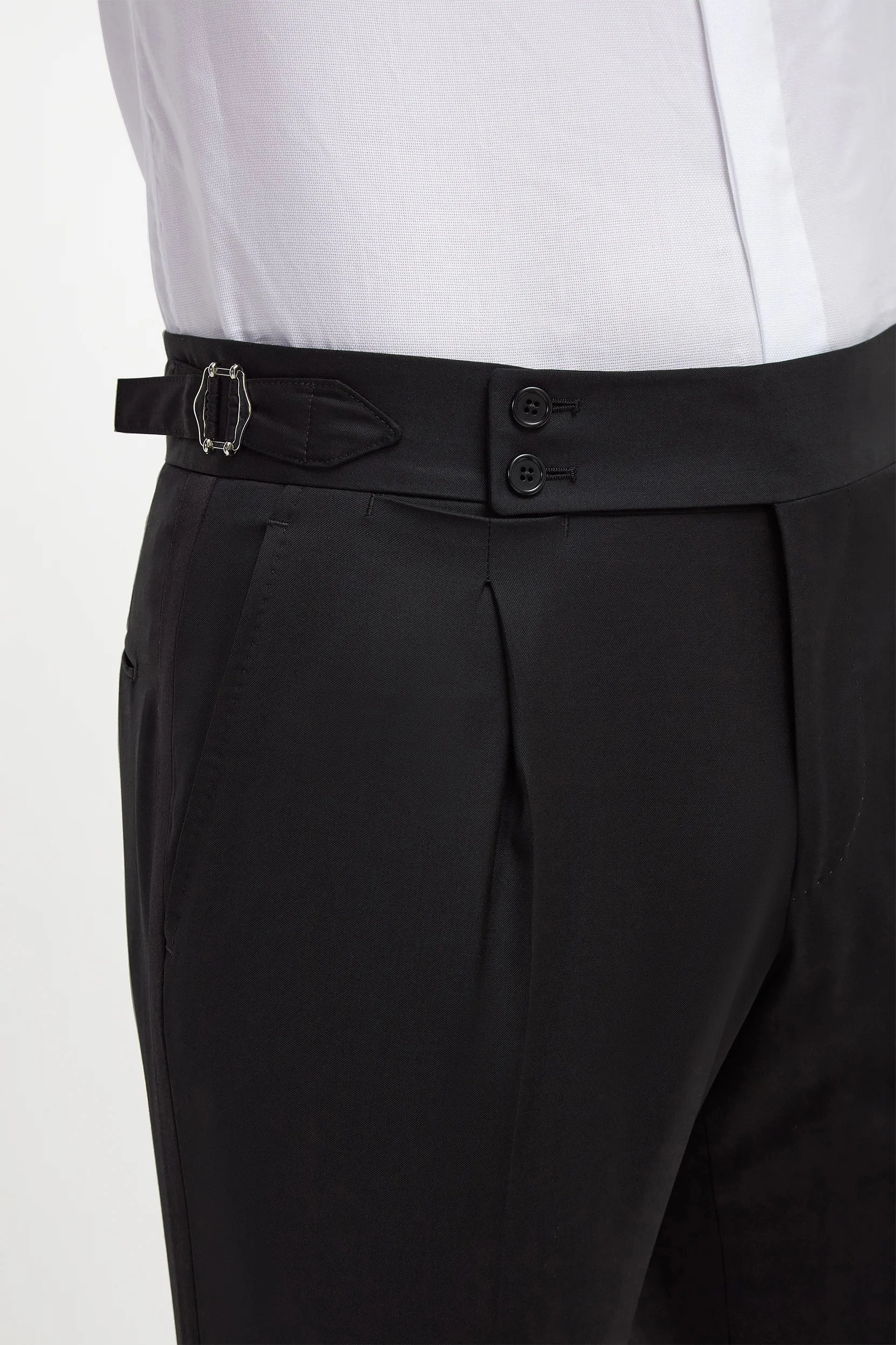 No Fuss Fit Tuxedo Soragna trousers - Made in Italy