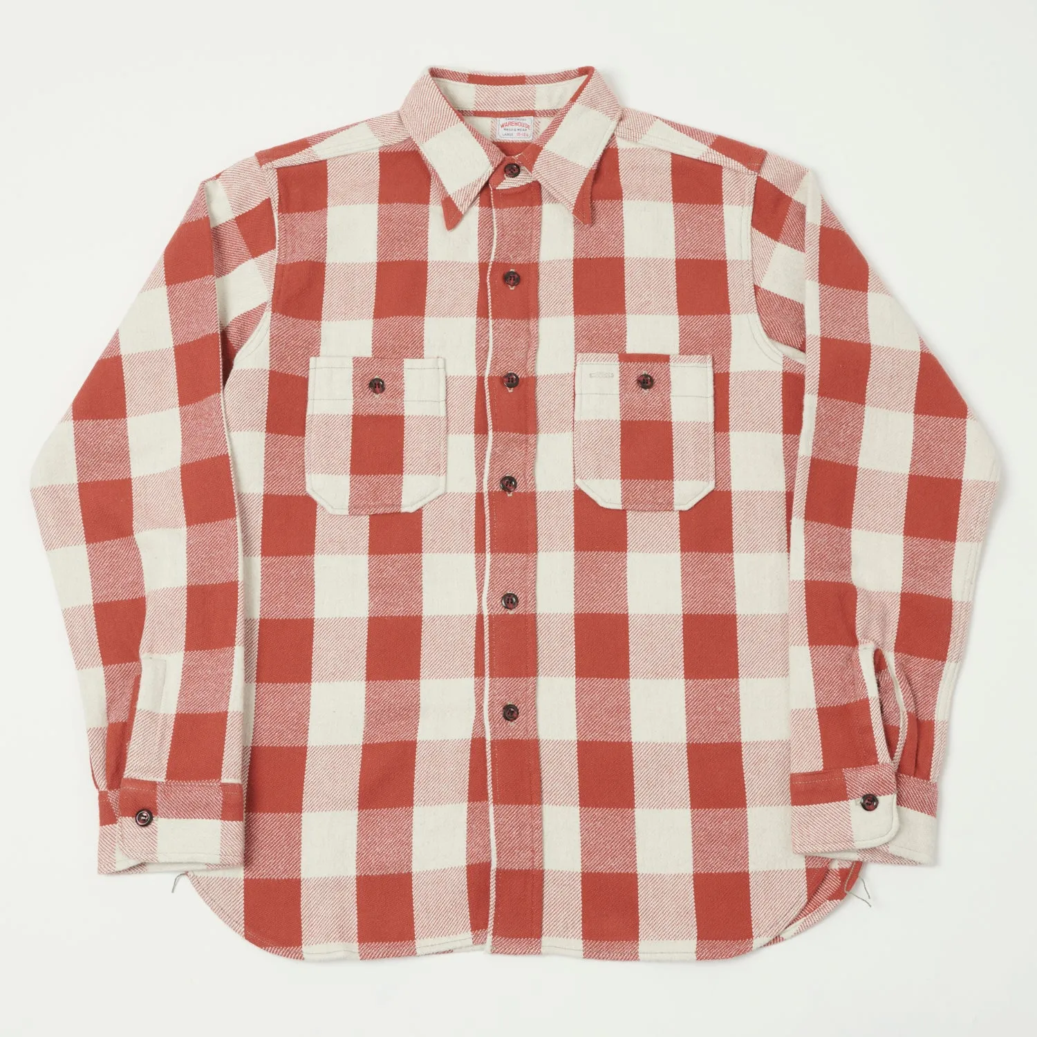 Local Favorite Warehouse & Co 3104 Plaid Flannel Shirt - Red