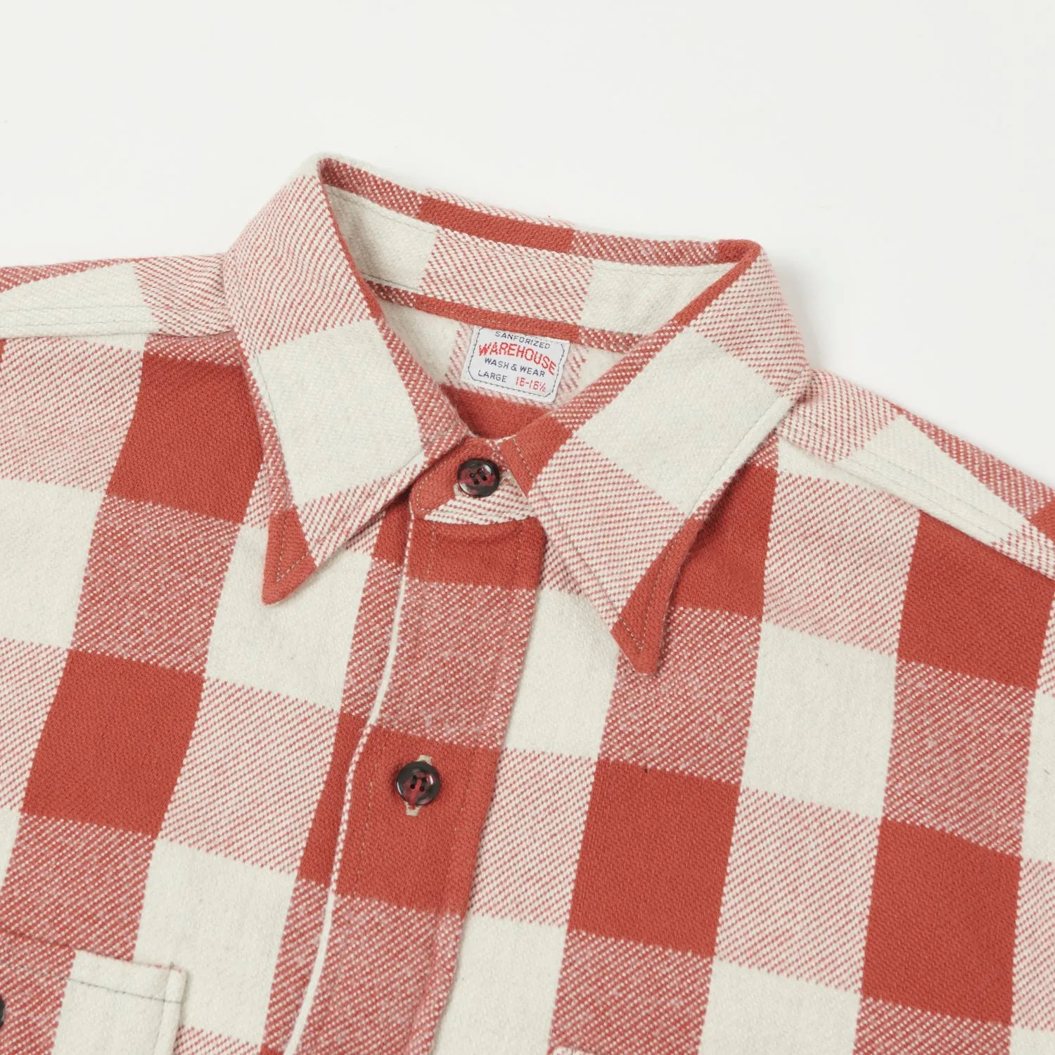 shopping spree Warehouse & Co 3104 Plaid Flannel Shirt - Red