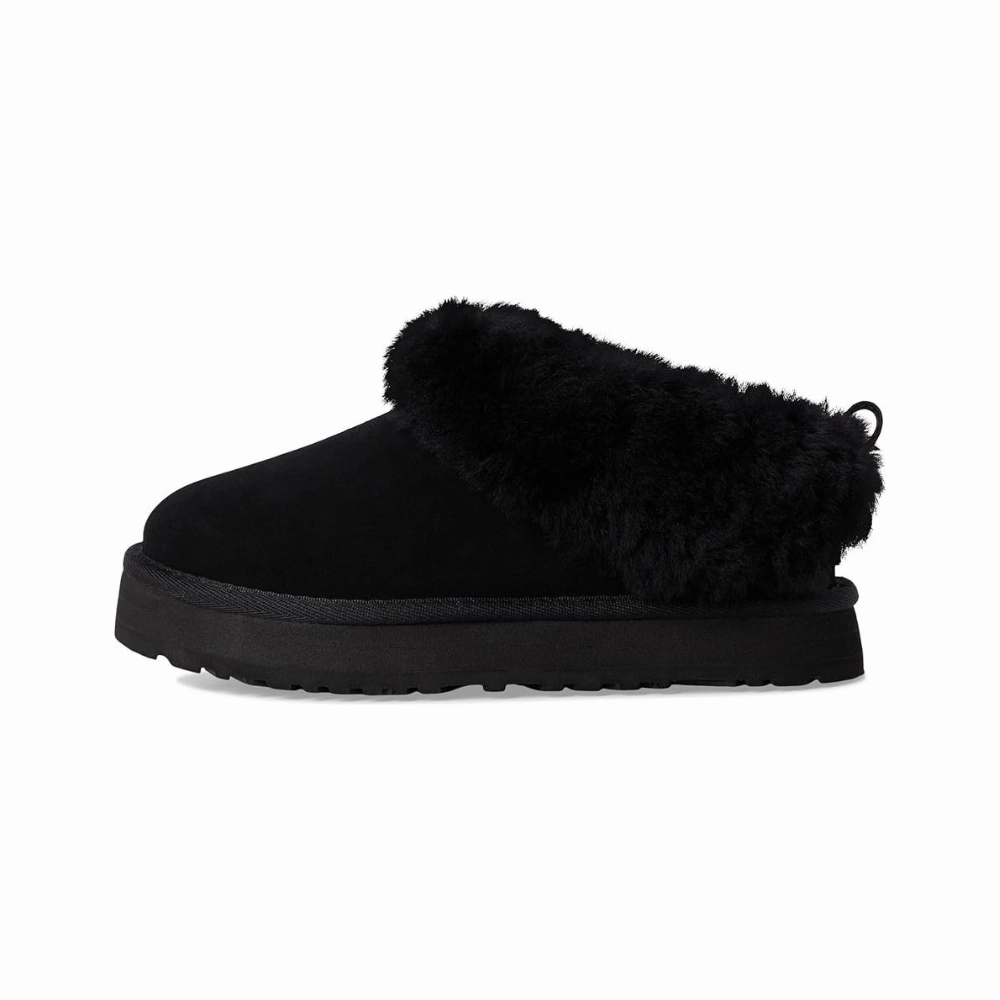 UGG Tazzelle 1171198K-BLK Slipper Kids Black Suede Round Toe Slip-On GUG133 Dog Pace Open Space
