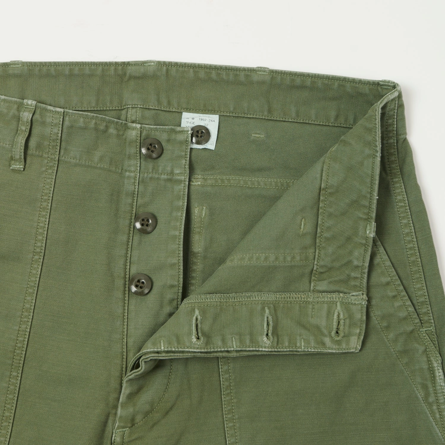 Full Count 1992 OG107 Utility Trouser - OD Green Performance Layer Modern Relaxed