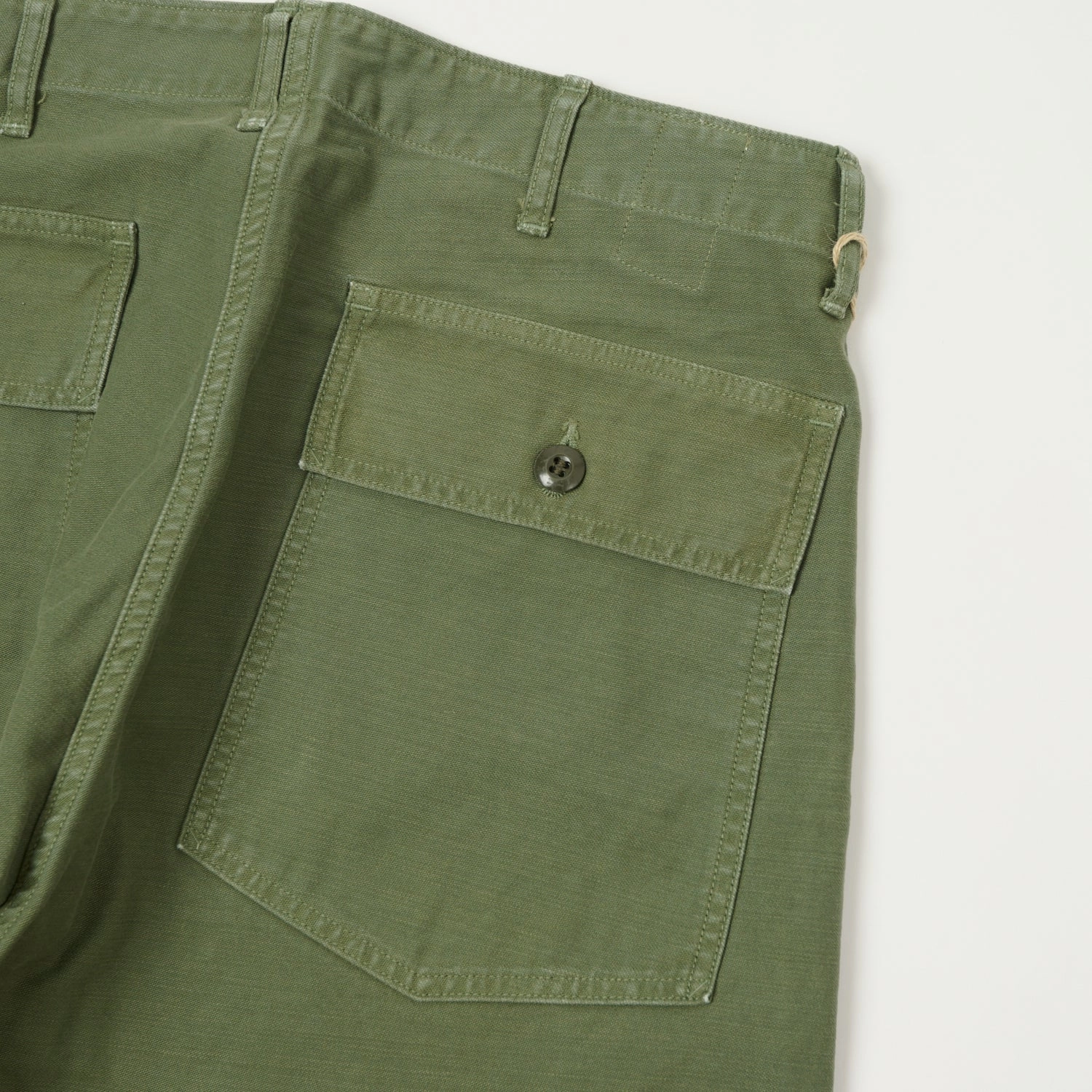 Streetwear vibe Breathable Mesh Panels Full Count 1992 OG107 Utility Trouser - OD Green