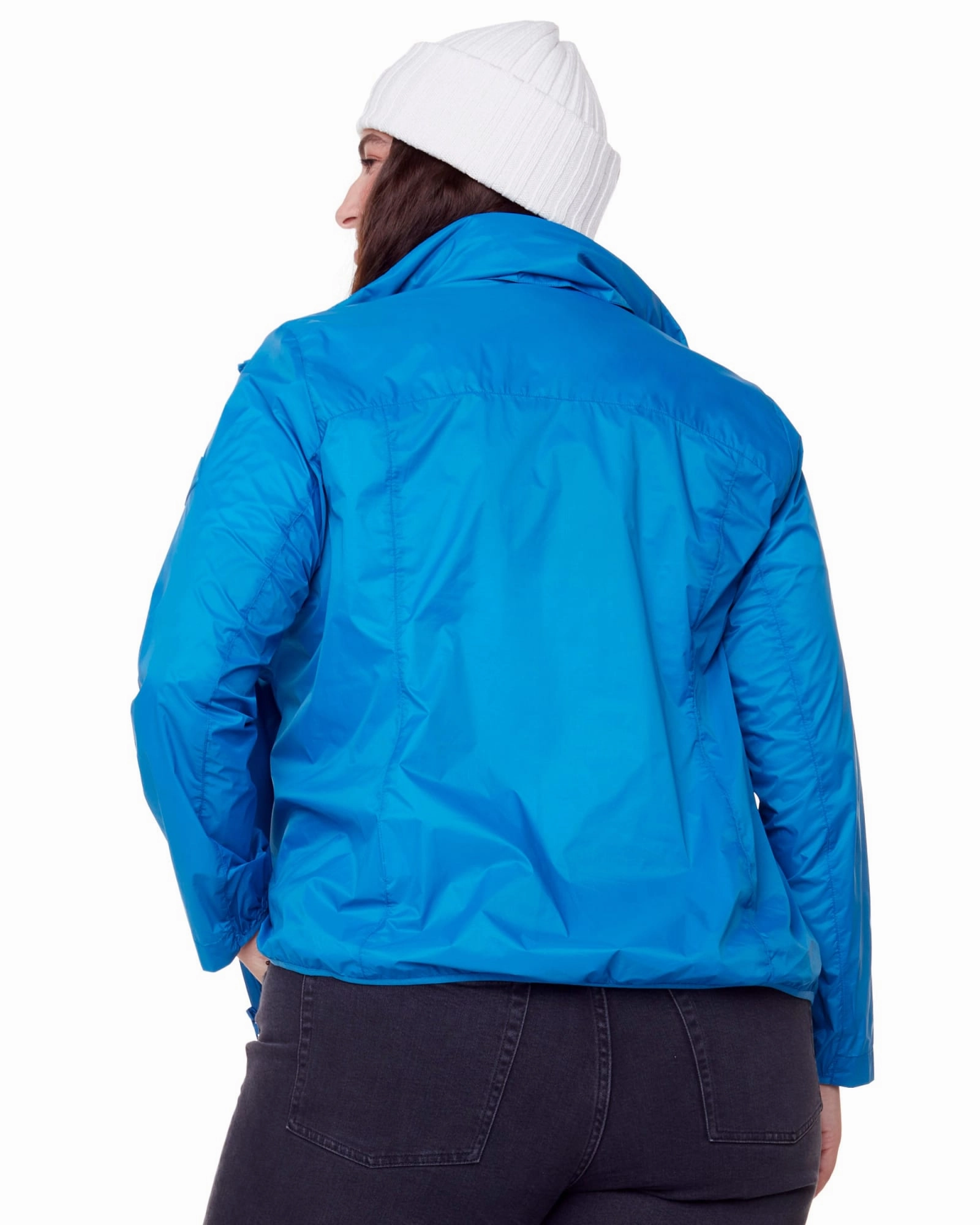 waist length suitable for video shooting Ultralight Windshell Jacket | Blue