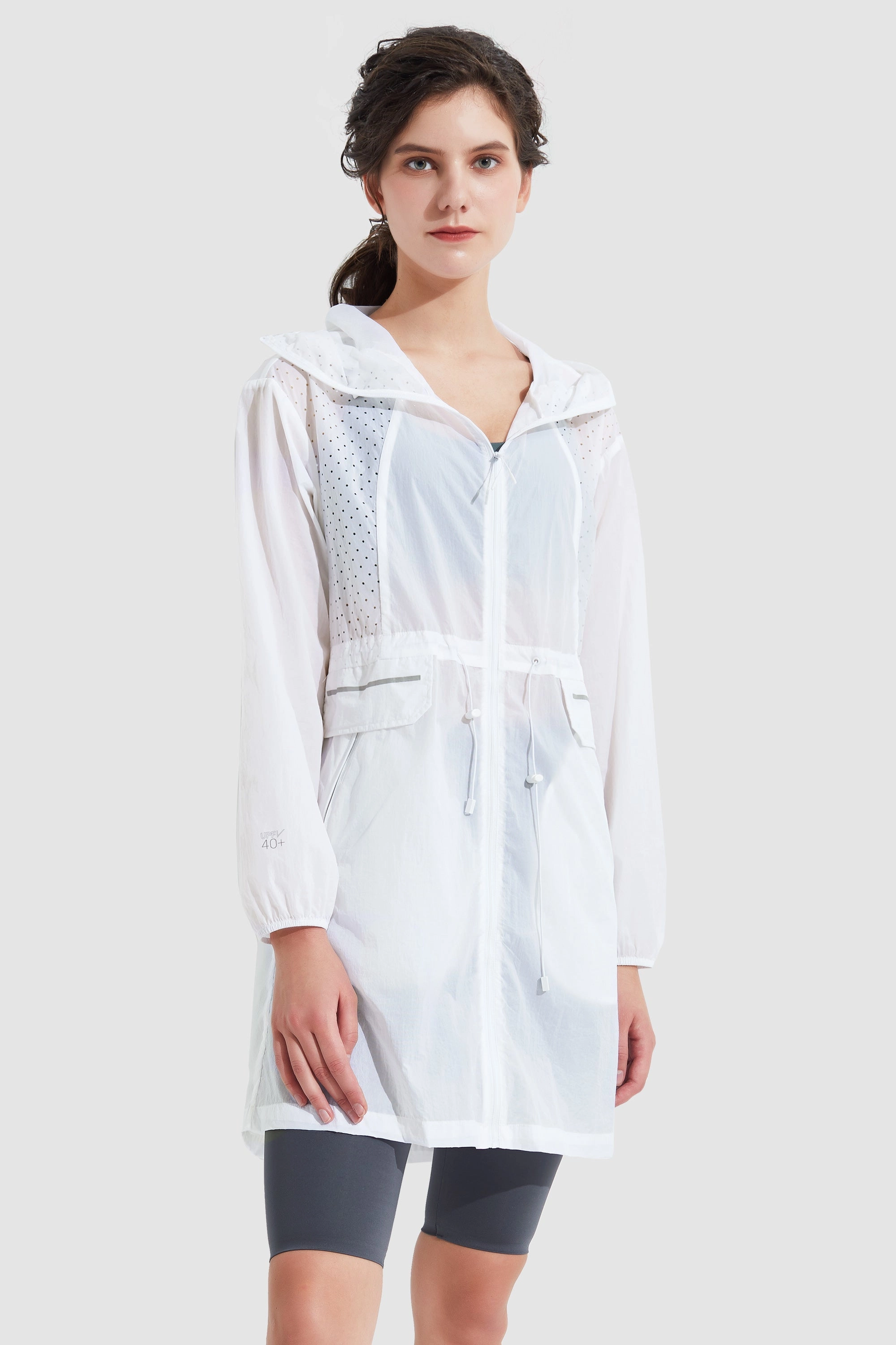 Outdoor Adventure Wear Non Irritating Collar UPF 40  Sun Protective Lightweight Coat