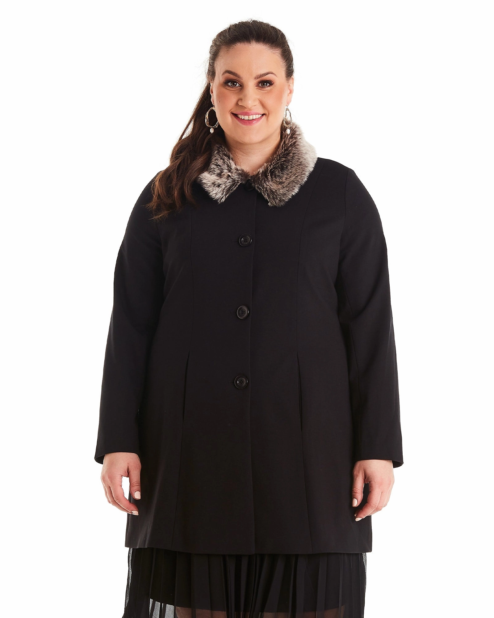 Present Uptown Coat | BLACK