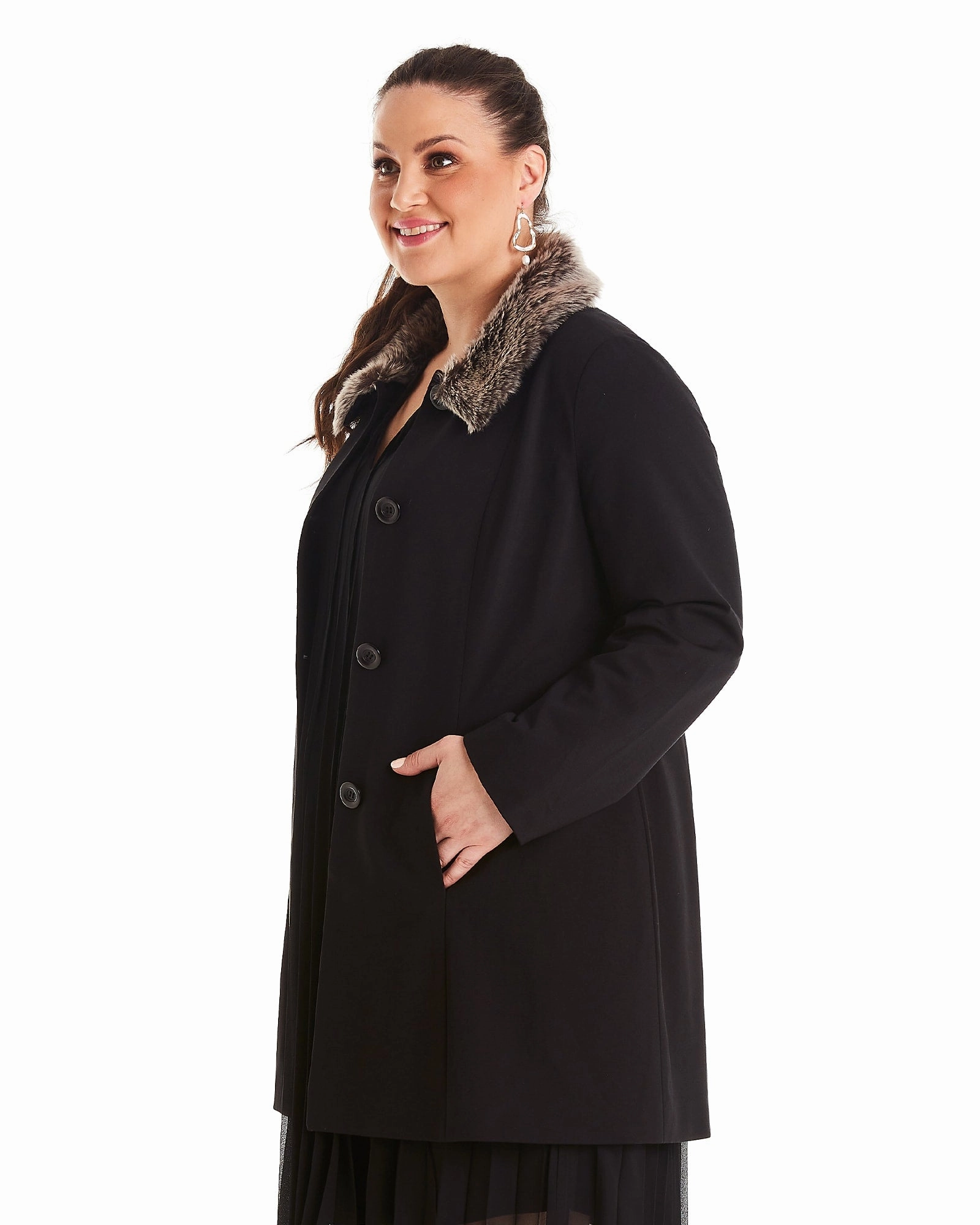 Casual Edge Uptown Coat | BLACK