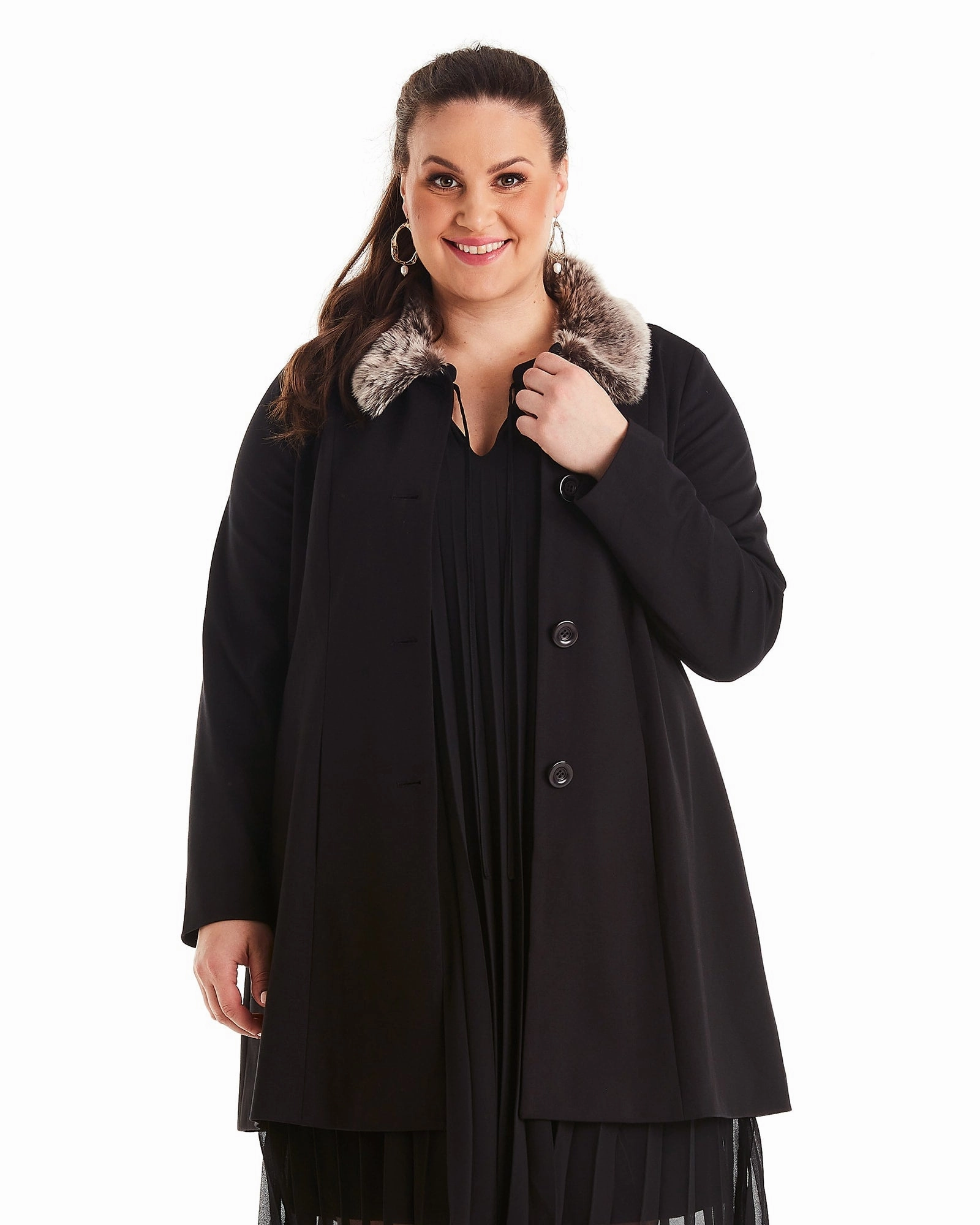 Uptown Coat | BLACK LayeredComfort