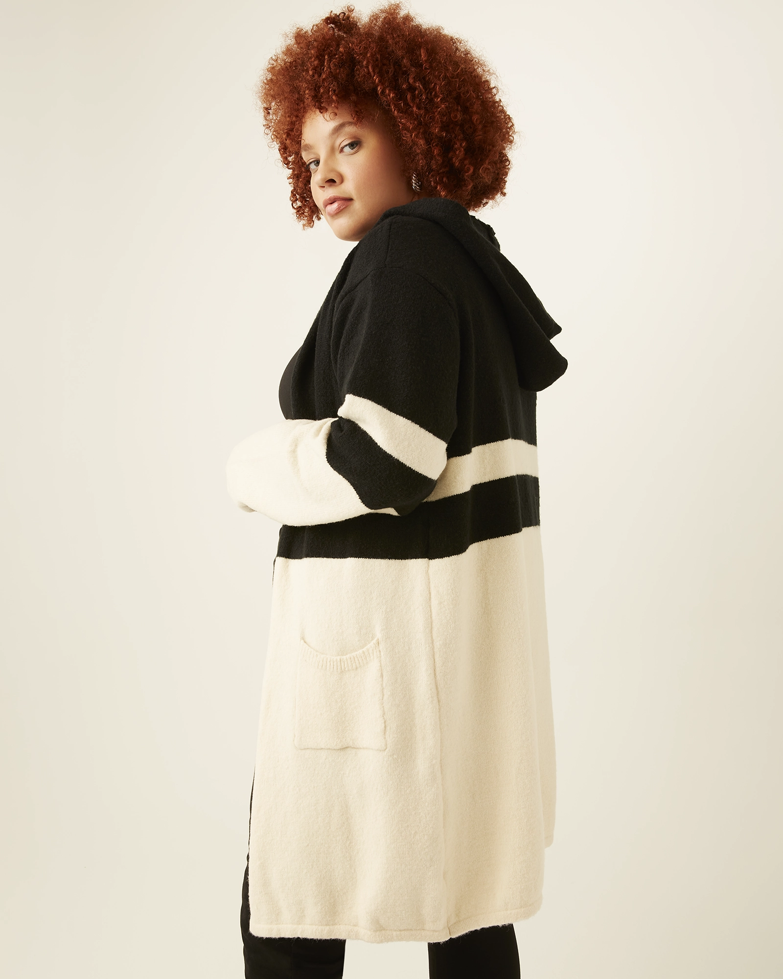 Heal Selena Colorblocked Coat | Tan / Black