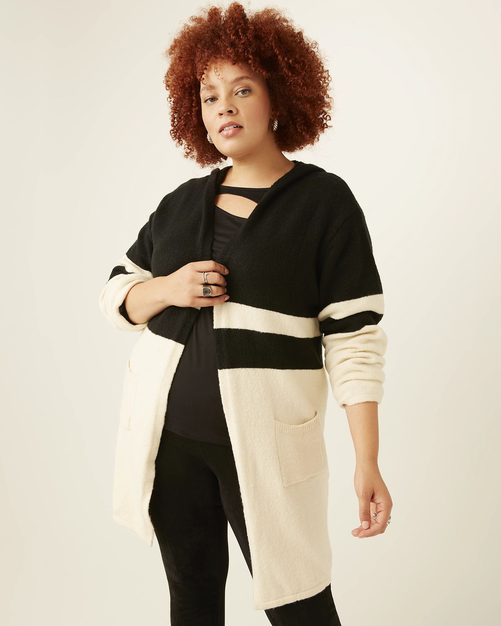 Patched sailors Selena Colorblocked Coat | Tan / Black