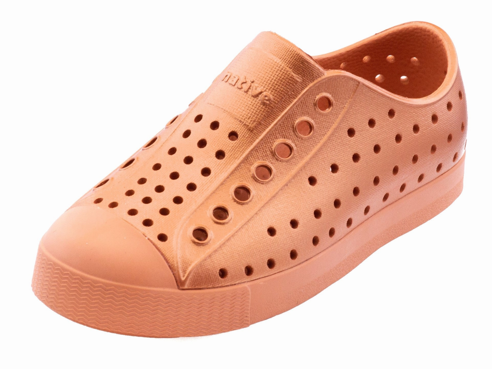 Native Jefferson Metallic Kids Shoes - Orange - C11 Weekend Outing