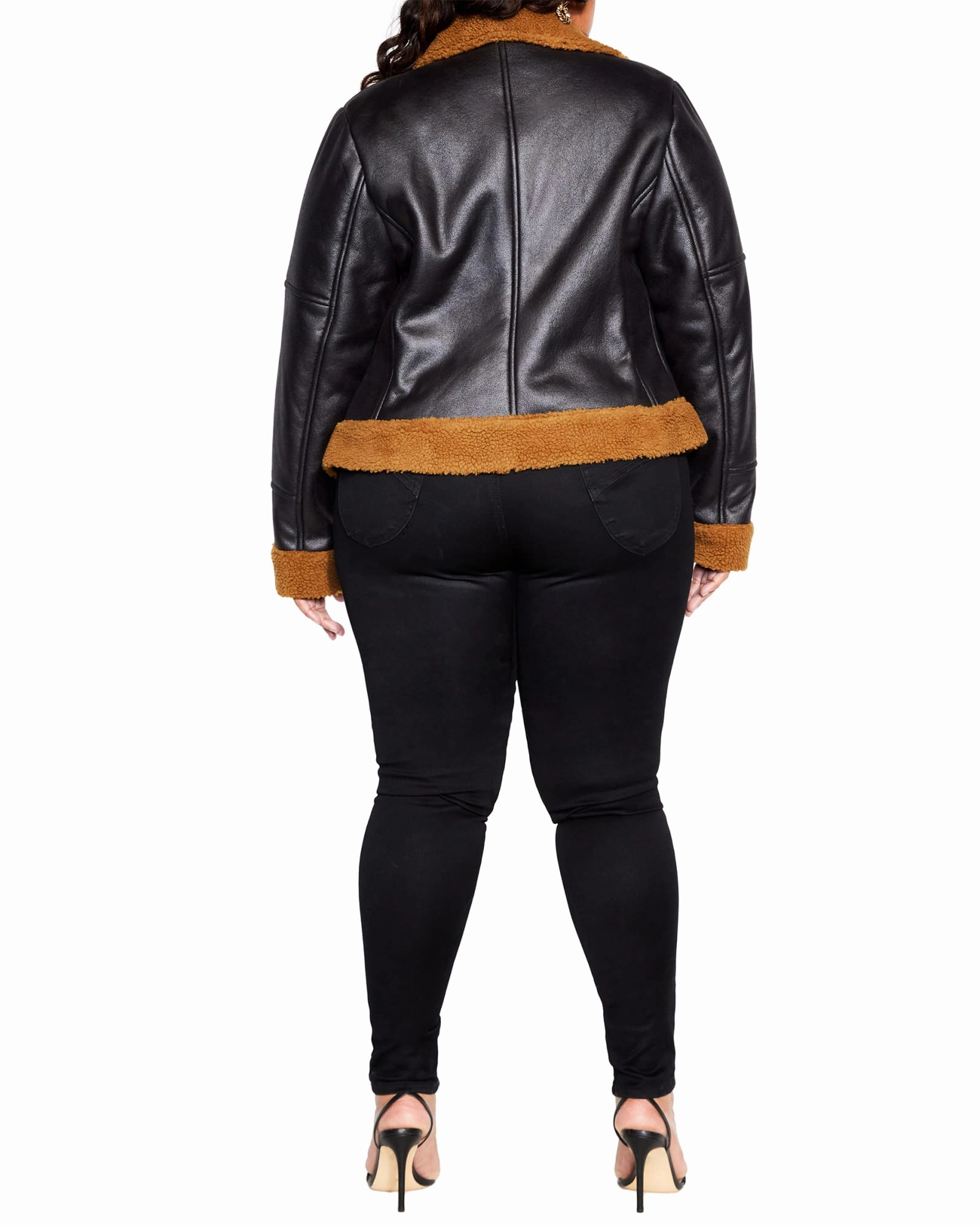 Meredith Jacket | Black/Caramel Removable Inner Layer