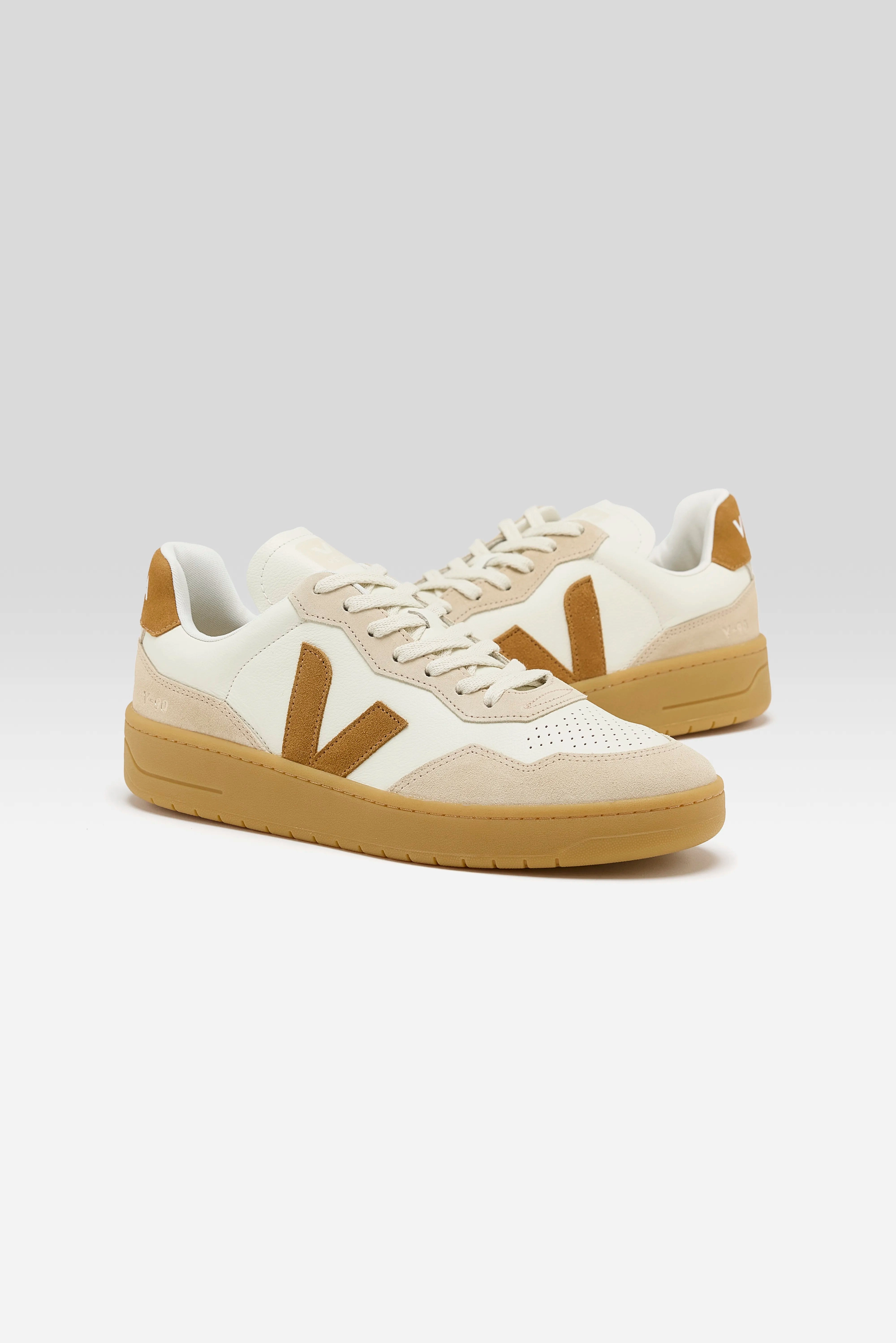 V-90 O.T. Leather for Men  (252 / M / WHITE) Lace   Up Design